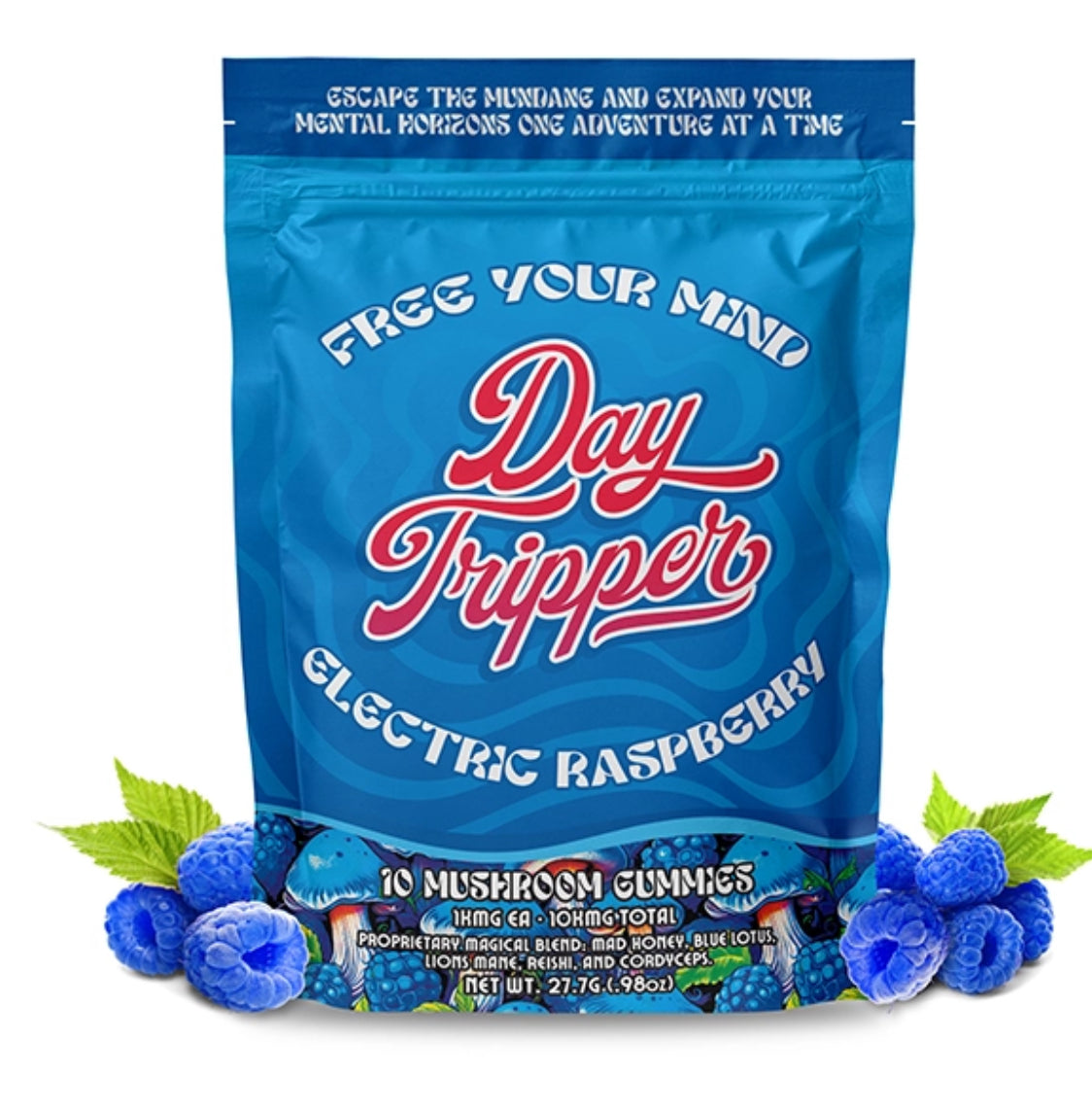 Day Tripper Electric Raspberry Mushroom Gummies | 10ct