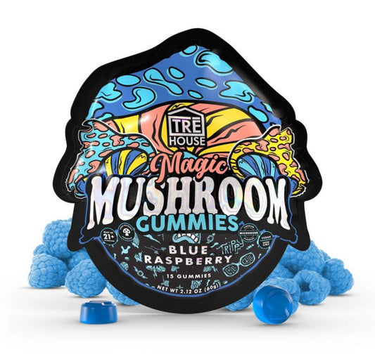 TRE HOUSE MAGIC MUSHROOM GUMMIES BLUE RASPBERRY