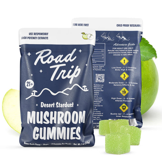 Road Trip Desert Stardust Magic Mushroom Gummies - Green Apple